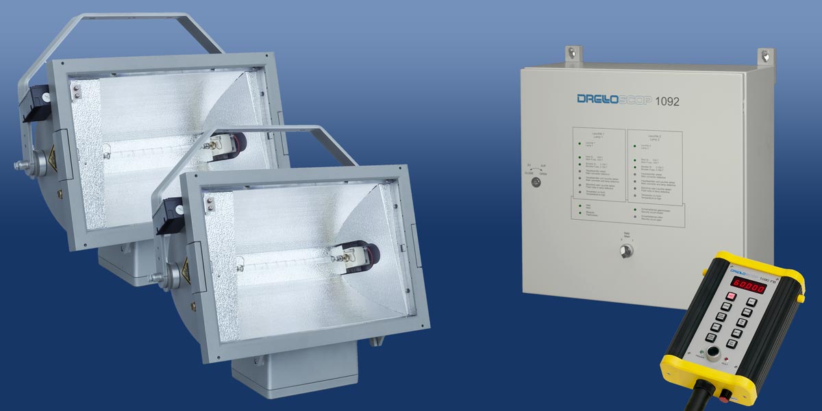 Stroboskop-System für großdimensionierte Industrieanwendungen und die Stahlindustrie DRELLOSCOP 1092