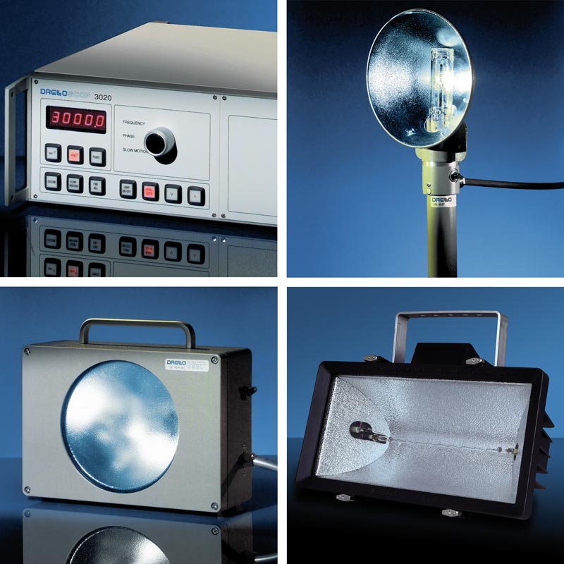Leistungsstarkes Stroboskop-System für die Industrie DRELLOSCOP 3020