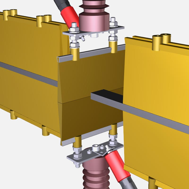 Stationäres Porenprüfgerät ISOTEST® act 8.0 / 35 - Porenprüfung beschichteter Stromschienen