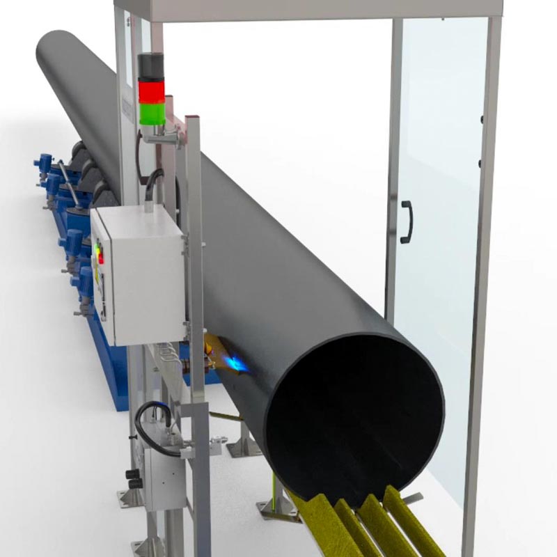 Stationäres Porenprüfgerät ISOTEST® act P2 - Porenprüfung von Pipelines / Rohrumhüllungen